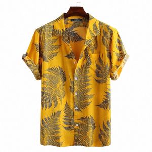 incerun 2024 Uomini Camicia Hawaiana Stampa Manica Corta Risvolto Vacati Casual Camicie Maschili Estate Streetwear Butt Camisas S-3XL R037 #