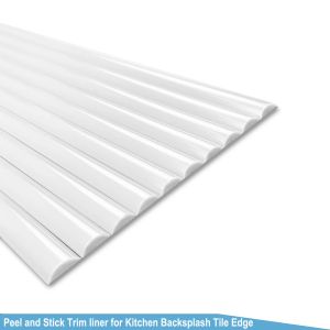 Stickers Peel and Stick Trim liner for Kitchen Backsplash Tile Edge SelfAdhesive Trimming for Corner Decor, Wall Trim Edge