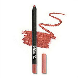Vattentät matt Lipliner Pencil Sexig röd kontur Tint Läppstift varar non-stick kopp Fuktande läppar Makeup Cosmetic 12Color A243