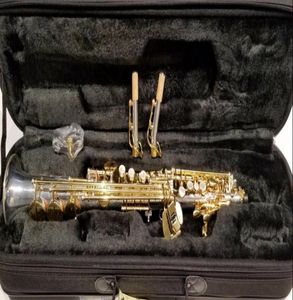 Jupiter Soprano Saxophone JSS 1100SG Nickel and Gold High G Key med två nackfast 6094178