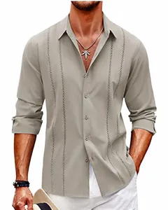 Luxo Fi camisas masculinas na moda único breasted camisas casual padrão impresso manga LG Tops festa masculina 7 cores camisas 6XL 37vX #