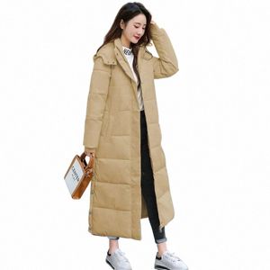 2023 New Winter Puffer Jackets Women's Casual Hooded Down Cott Parkas Coat Female Lg Thicken Warm Cott Coat Loose Overcoat x4Ik#
