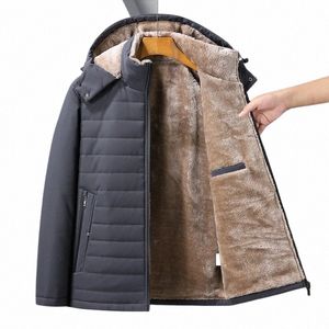 Parka quente homens casacos 2023 jaqueta de inverno homens engrossar com capuz impermeável outwear casaco quente roupas dos pais casual casaco masculino a9zj #