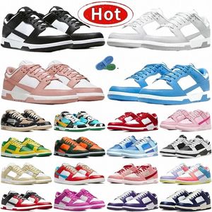 scarpe da corsa firmate Stock negli Stati Uniti Magazzino locale DHgate Scarpe da ginnastica basse piatte Bianco Nero Panda Grigio Nebbia Triple Pink University Blue Coast Arg Sports A7IG #