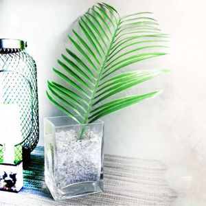 Plants Flowers Artificial Decorative Green Display Butterfly Palm Areca Palm Leaves