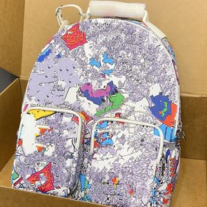 Mochila estilo homem saco designer sacos graffiti mochilas para homens e mulheres luxo bookbags couro praia saco de alta capacidade viagem turismo férias