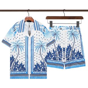 Tasarımcı Gömlek Erkek Düğmesi Gömlek Baskı Bowling Shirt Hawaii Çiçek Gündelik Gömlek Erkekler İnce Fit Kısa Kollu Elbise Hawaii Belkis Top M-3XL