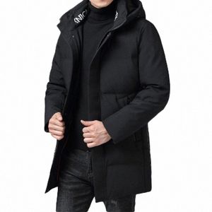 high Quality Mens White Duck Down Jackets Winter Lg Warm Parka Men Fi Hooded Down Jacket Coats Brand Mens Clothing Nice p39v#