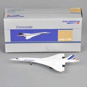 Miniatyrer 1/400 Concorde Air France Airplane Model 19762003 Airliner Alloy Diecast Air Plane Model Toys Collection Home Decor Miniatures