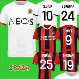 Fotbollströjor 23 24 OGC Nice FC Pepe Laborde Brahimi S. Diop 2023 2024 Ogcnice T. Moffi Dante Kamara Atal Barkley Kluivert Stengs Vit Otaoh