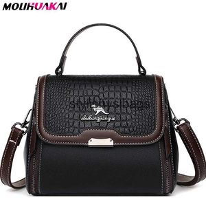 Cross Body High Quality Leather Small Bucket Shoulder Påsar för kvinnor 2021 Ny messenger med remdesigner Crossbody Bag SAC A Main H240328