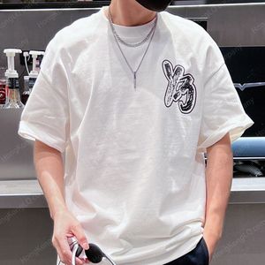Mens T Shirt Designer Camisas com Y3 Carta Assinatura Impresso Mulheres Tees Moletom Casual Manga Curta T-shirt