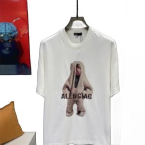 Мужская дизайнерская футболка для мужчин и женщин, черно-белые футболки из 100% хлопка, модный тренд, креативная футболка, размер одежды для пар, S-4XL