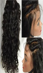 Klasa 8A Water Fala Pełne koronkowe peruki koronkowe peruki przednie włosy 100 Brazylijskie nieprzetworzone dziewicze ludzkie włosy dla czarnych kobiet 5454113