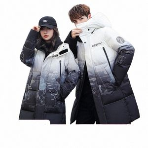 men Down Coat New Warm Hooded Jacket Thicken Lg Winter Clothes Outerwear Parka Lightweight Fi Casual with Pockets s8Rl#