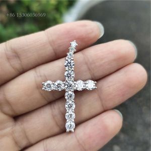 Collana Ankh Egiziana Vita Eterna New Age Crux Ansata Moissanite Ciondolo Croce