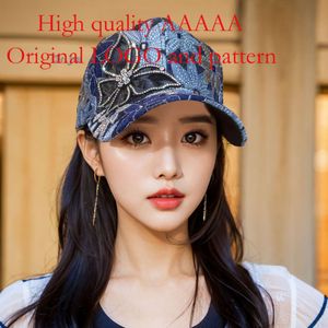 Summer Lace Diamond Bow Baseball for Women's 2024 New Mesh Breathable Sun Shading Duckbill Hat