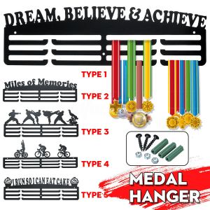 Rack 30 tipo porta medaglie da appendere espositore staffa appendiabiti ganci da parete arredamento per ufficio ferro triathlon corsa sport sfida casa