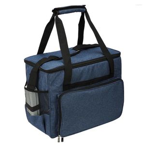Storage Bags Carrying Wear Resistant Multi Pockets Sewing Machine Bag With Handle Straps Mesh Pouch Oxford Cloth Large Capacity Dustproof