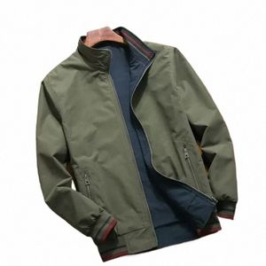 Spring Autumn Outon's Windbreaker Cott Zipper Jackets Men Jacket casual fit Fit