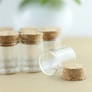 Jars 24pcs/lot 15ml 30mm*40mm Test Tube Cork Stopper Glass Bottle Spice Bottles Container Jars Vials DIY Craft
