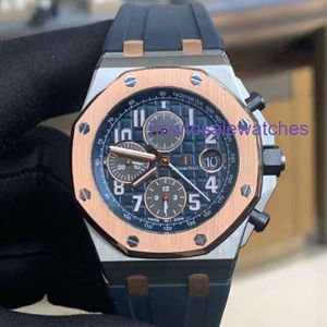 Hot AP Wrist Watch Royal Oak Offshore Series 26471Sr Room Golden Blue Plate Baoqilai Limited Edition Mens Timed Fashion Leisure Business Sports Watch