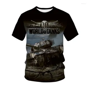 Magliette da uomo Gioco World Of Tanks T-shirt stampate in 3D Uomo Donna Moda Streetwear Camicia a maniche corte oversize T-shirt per bambini Top Abbigliamento uomo