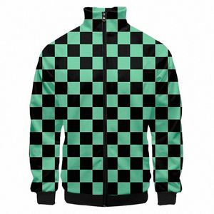 Uomini Nuovo 2021 Anime Green Grid 3D Stampa girocollo casual cappotto del rivestimento felpe uomo autunno personalizzato Genshin Impact Dropship O4K1 #