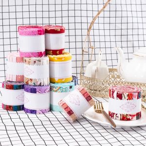 Tecido Jell Roll Tecido de Algodão Japonês Floral Patchwork Quilter Tecido Kit de Costura Artesanal 6*110cm/Peça 10 Peças/lote JA115