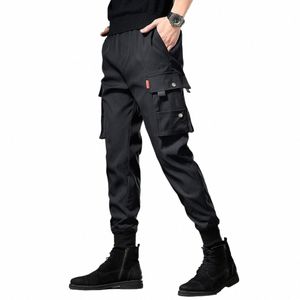 Herrvettbyxor Nya joggar gym sport Fitn Cott Casual Pants Fible Trendy Men's Clothing O6GK#