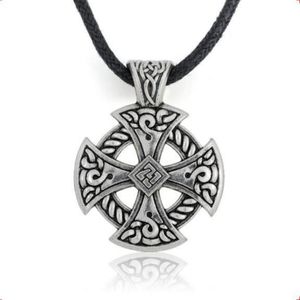 A29 Vintage Style Religious Cross Knot Totem Attractive Viking Necklace for Men and Women296n