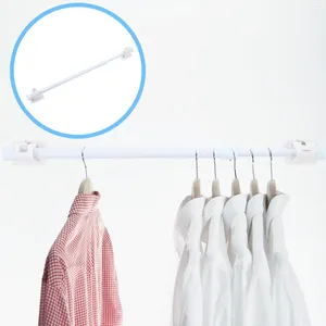 Shower Curtains Rod Wardrobe Clothes Punch-free Tension Pole Hanger Adjustable Clothing Rail Iron Flexible Curtain Multipurpose