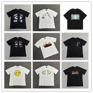 2024 Hiphop Cortezs Summer Ny 100% bomullstyg T-shirt Män högkvalitativ tryckfärg Mens Designer Crew Neck T Shirt Paris Fashion Tshirts Tops