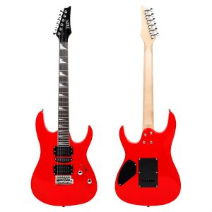 Irin guitarra elétrica de 6 cordas, 24 trastes, corpo de bordo, pescoço, guitarra elétrica com bolsa, amp capo, acessórios de peças de guitarra necessárias