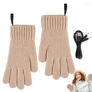 Cycling Gloves Winter Heated Warm Screen Touch USB Heating Thickened Wrist Hand Warmer For Hiking Fishing Skiing And Climbing