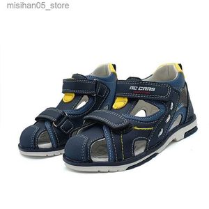 Sandals Fashionable Summer 1 pair of genuine baby sandals with anti slip childrens shoes+inner 13.5-20.2cm super high-quality childrens soft shoes Q240328