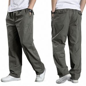 Herrlastbyxor Summer Spring Cott Work Wear Ny i stor storlek 6xl Casual Climbing Joggers Sweatpants Hombre Autumn Trousers R1ZD#