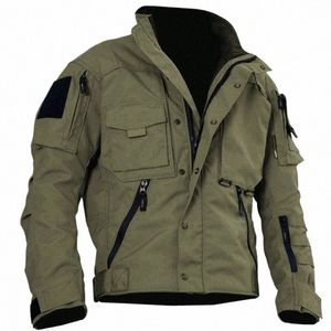 Cargo Jacken Mantel Männer Taktische Mantel Herbst Große Cott Workout Kleidung Bomber Jacken Windjacke Military Casual Jacke L9xs #