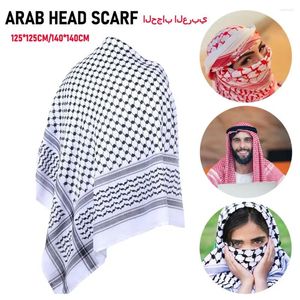 Cobertores muçulmanos hijabs para mulheres xadrez tático deserto cachecol borla bandana árabe homens multifuncionais ao ar livre inverno cabeça cachecóis cobertor
