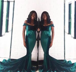 Party Dresses 2024 African Black Girls Prom Dress Mermaid Appliques Pageant Holidays Graduation Wear Evening Gown Custom Made