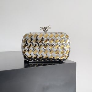 Knoten-Clutch-Tasche, klassische Designer-Handtaschen, Damen-Umhängetasche, Einkaufstasche, Messenger-Umhängetasche, Intreccio-Leder, Minaudi-Handtasche, modische Geldbörsen, Luxus