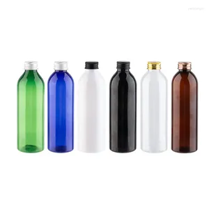 Storage Bottles 150ml 200ml 250ml Empty Personal Care With Gold Black Bronze Silver Alu Screw Cap Containers For Shampoo Oil 25pc/lot