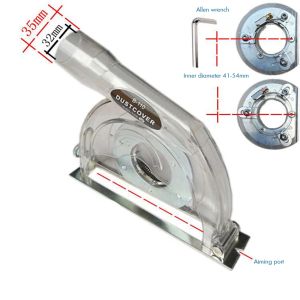 gereedschap Clear Dust Shroud Cover Cutting Dust Shroud Guard Collection for 100, 125, 150 Hand Angle Grinder and 90/115/125mm Saw Blades