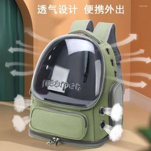 Cat Carriers Large-capacity Portable Pets Go Out Transparent Space Pet Bag Supplies Breathable Backpack