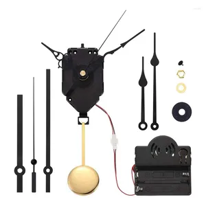 Clocks Accessories Modern Pendulum Clock Movement Set Works Battery Operated With Hands And Chime