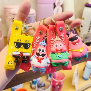 Cartoon Sponge, Baby Pi Big Starfish Keychain, 3D Doll Keychain, Couple Bag, Pendant, Small Gift Wholesale