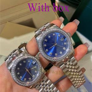 Renogio Diamond Men's Watch High Quality Luxury Watch Fashion 41mm.36mm Dial Single Calendar Mechanical Gold Watch Folding Buckle Strap