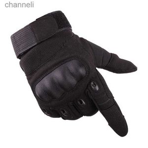 Tactical Gloves All-Finger Outdoor Cloth Shell Special Forces Riding Touch Screen Combat Fans Motorcycle YQ240328