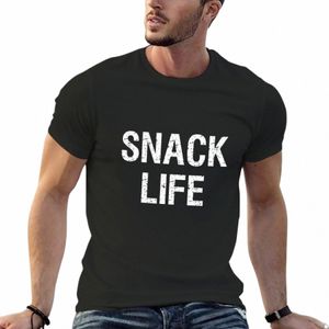 Snack Life T-Shirt plus size tops verão tops manga curta tee animal prinfor meninos liso branco camisetas homens g0wQ #