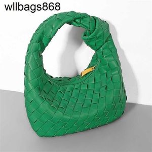 Luxury Jodie Bottegvenetas Bag Newbie Handwoven Ox Horn B Family Family Dumpling Ins Small Tote Handväskor